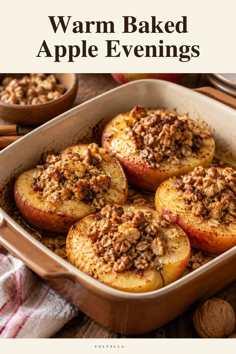 Warm Baked Apple Evenings — original InspoMint illustration