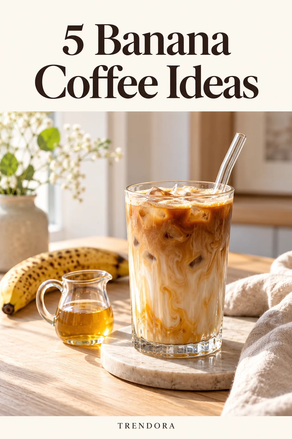 5 Banana Coffee Ideas — original InspoMint illustration