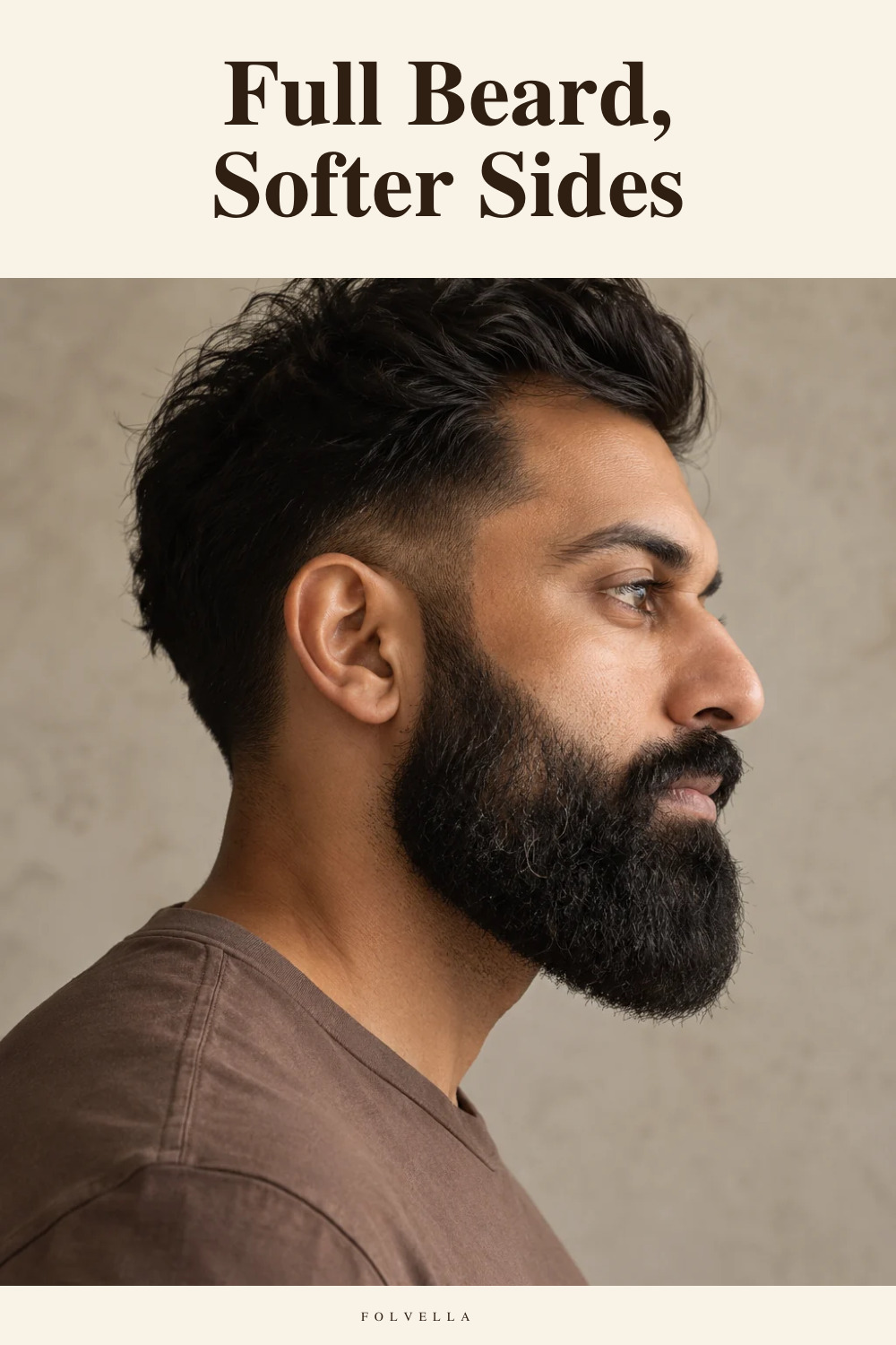 Full Beard, Softer Sides — original InspoMint illustration