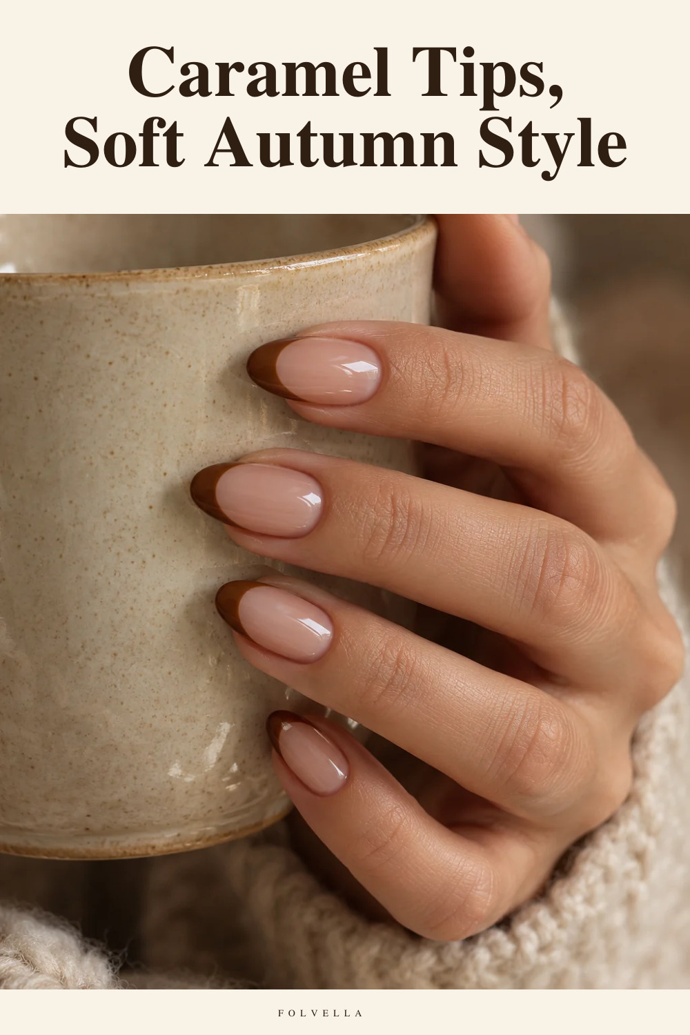 Caramel Tips, Soft Autumn Style — original InspoMint illustration