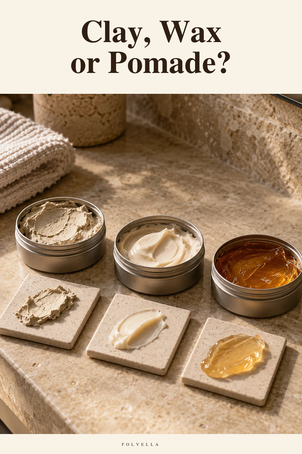 Clay, Wax or Pomade? — original InspoMint illustration