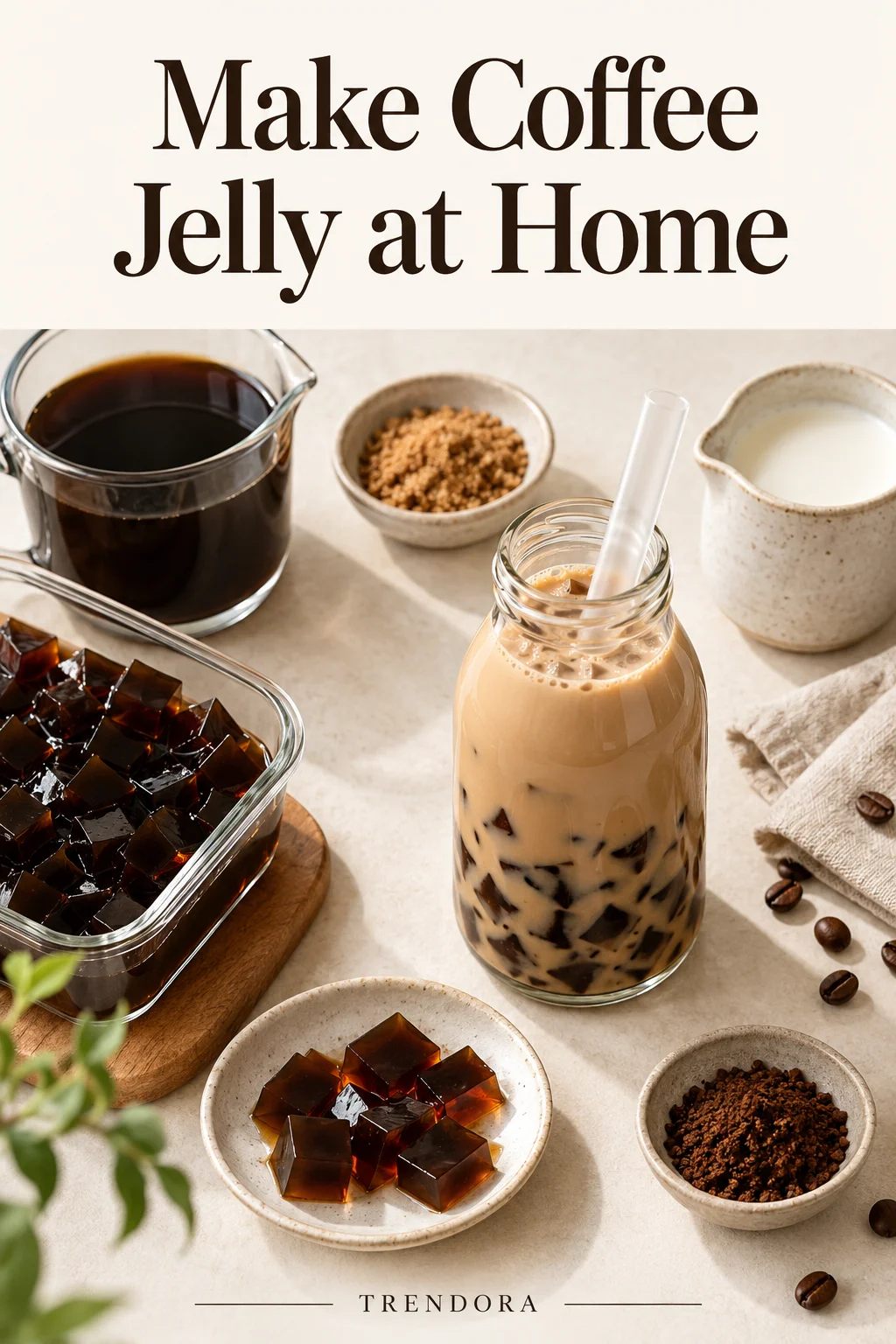 Make Coffee Jelly at Home — original InspoMint illustration