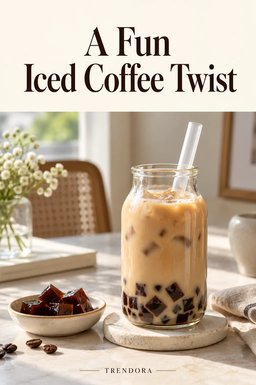 A Fun Iced Coffee Twist — original InspoMint illustration