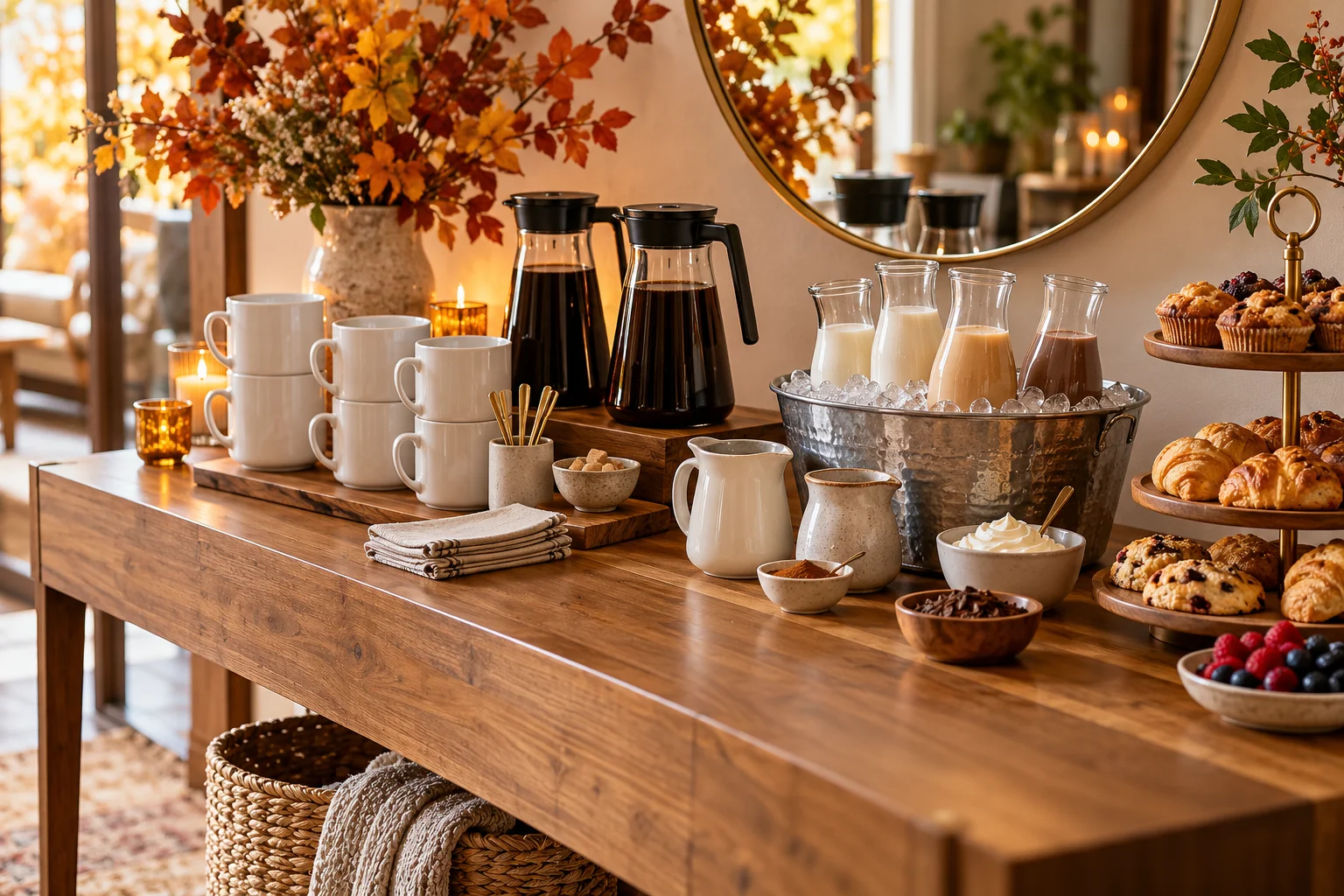 12 Coffee Station Ideas for a Small-Space Party