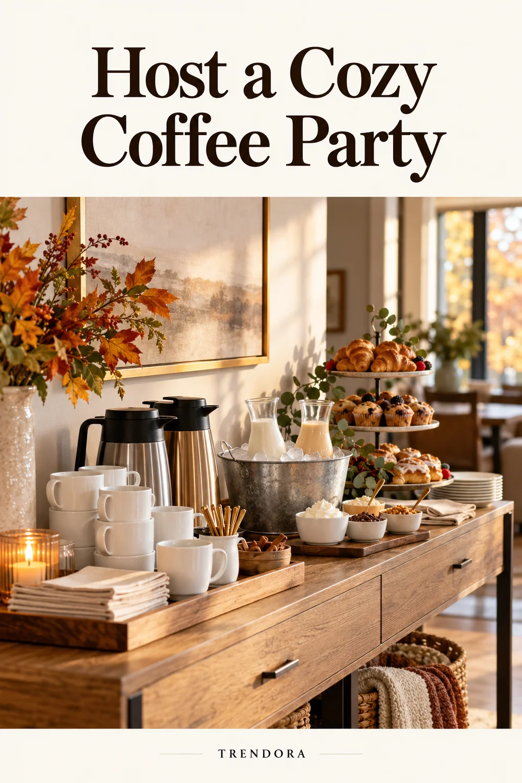 Host a Cozy Coffee Party — original InspoMint illustration
