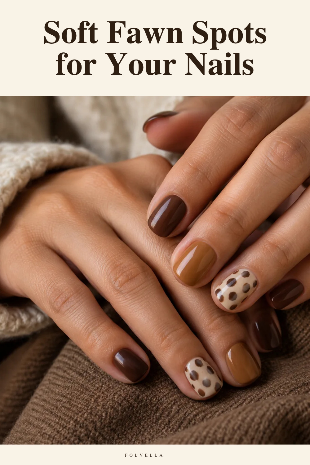 Soft Fawn Spots for Your Nails — original InspoMint illustration