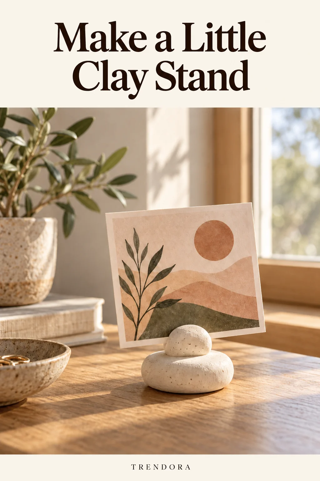 Make a Little Clay Stand — original InspoMint illustration