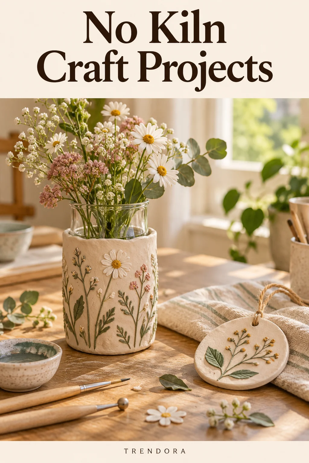 No Kiln Craft Projects — original InspoMint illustration