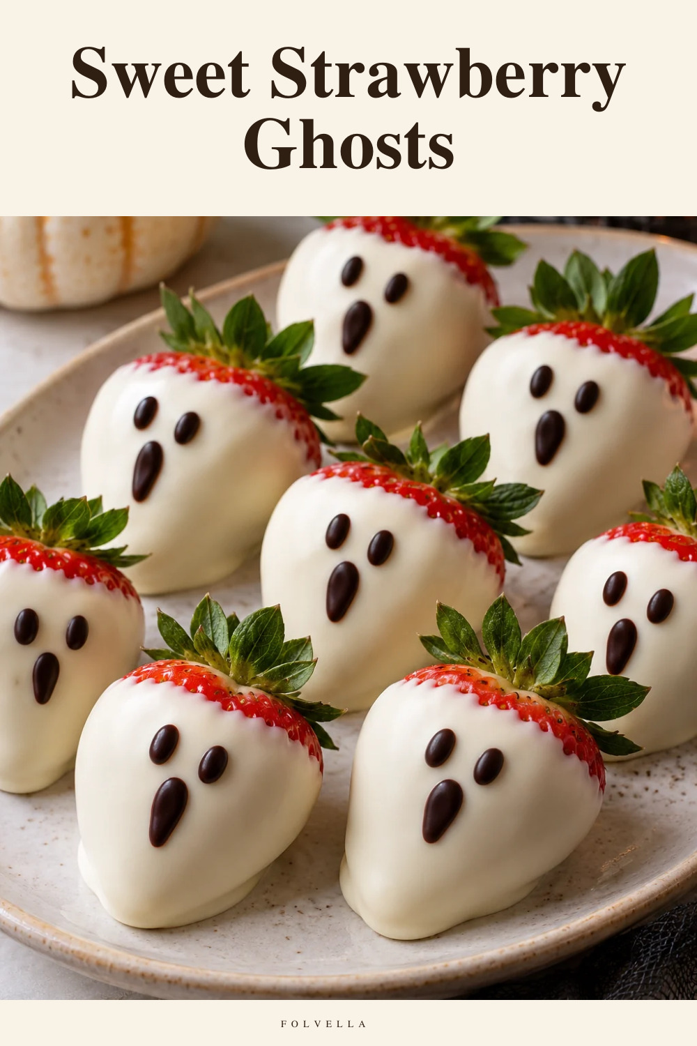 Sweet Strawberry Ghosts — original InspoMint illustration