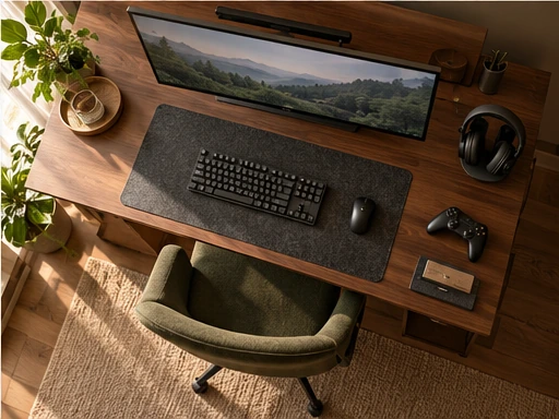 6 Small Gaming Room Setup Ideas for a Calm, Organized Space — original InspoMint illustration