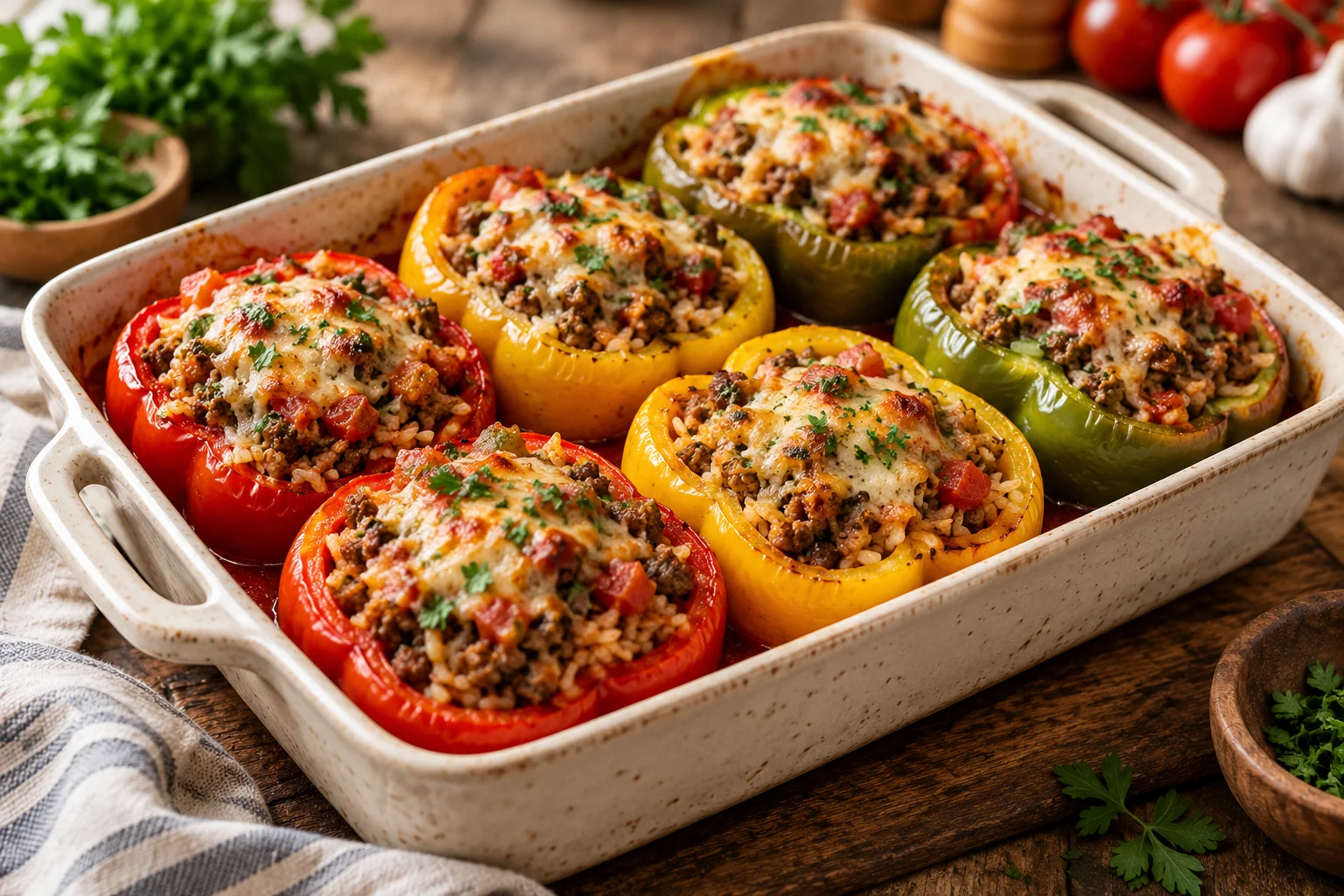 7 Ground Beef Stuffed Pepper Ideas with a Reliable Base Recipe