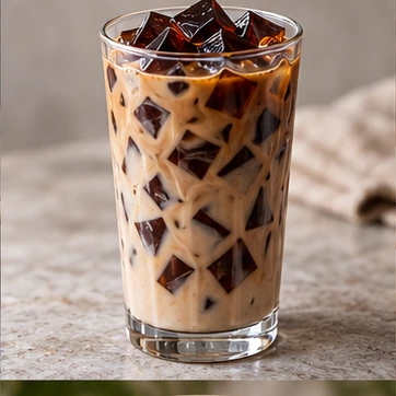 Serve coffee jelly in a clear bottle or glass