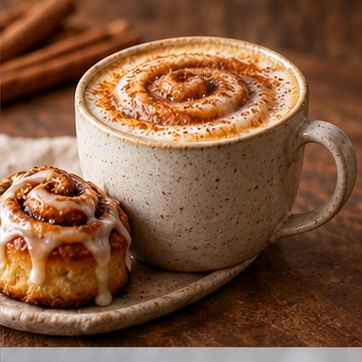 Make a cinnamon-roll-inspired latte