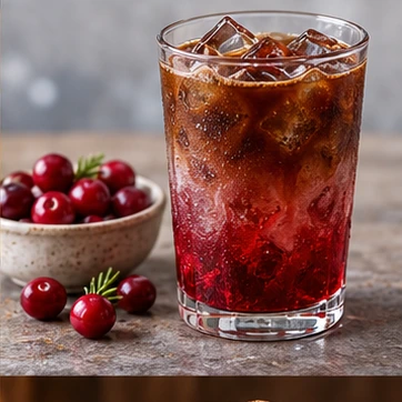 Use cranberry as a tart seasonal coffee accent