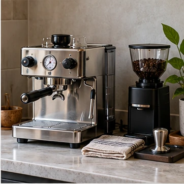 Give the espresso machine its own clean corner