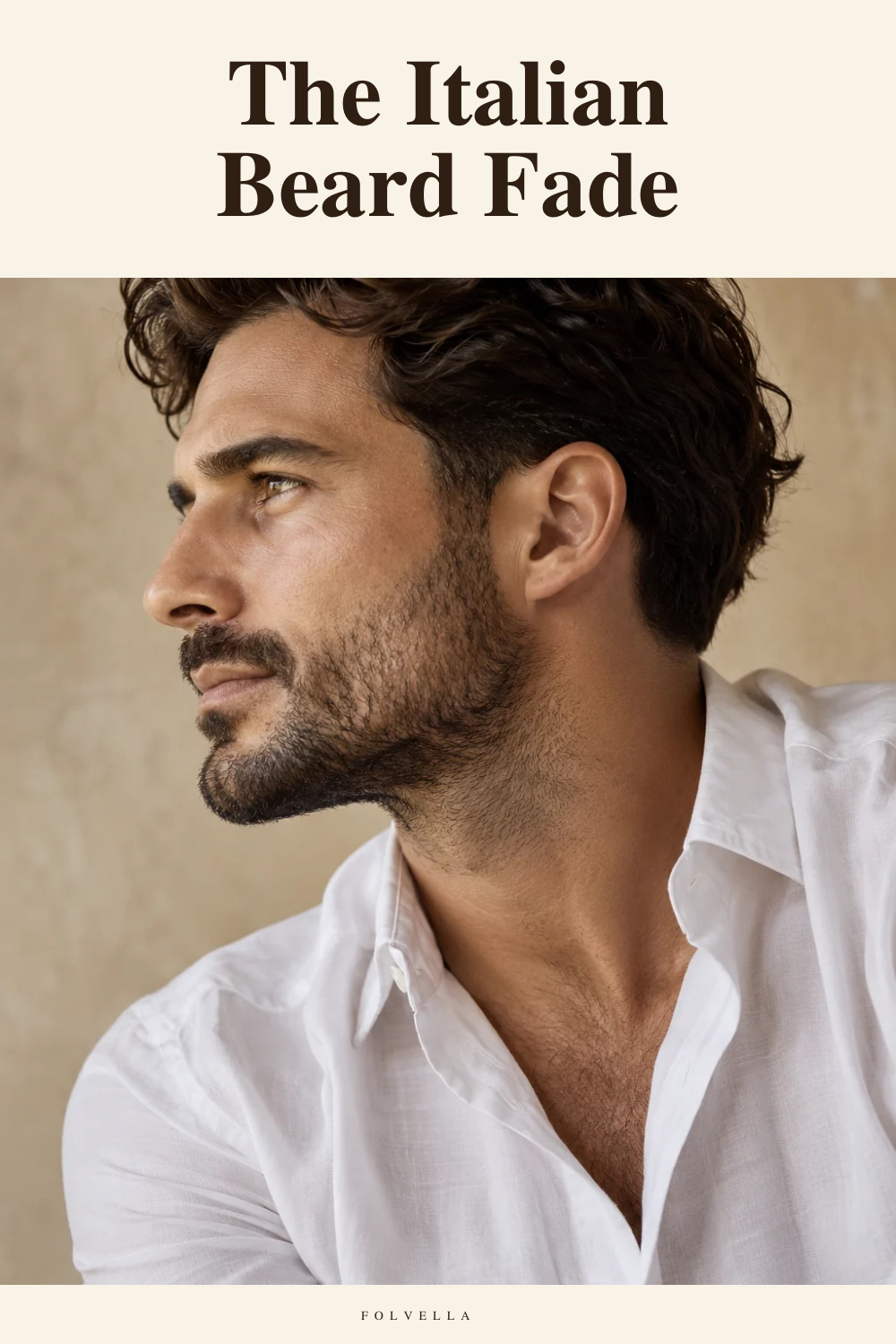 The Italian Beard Fade — original InspoMint illustration