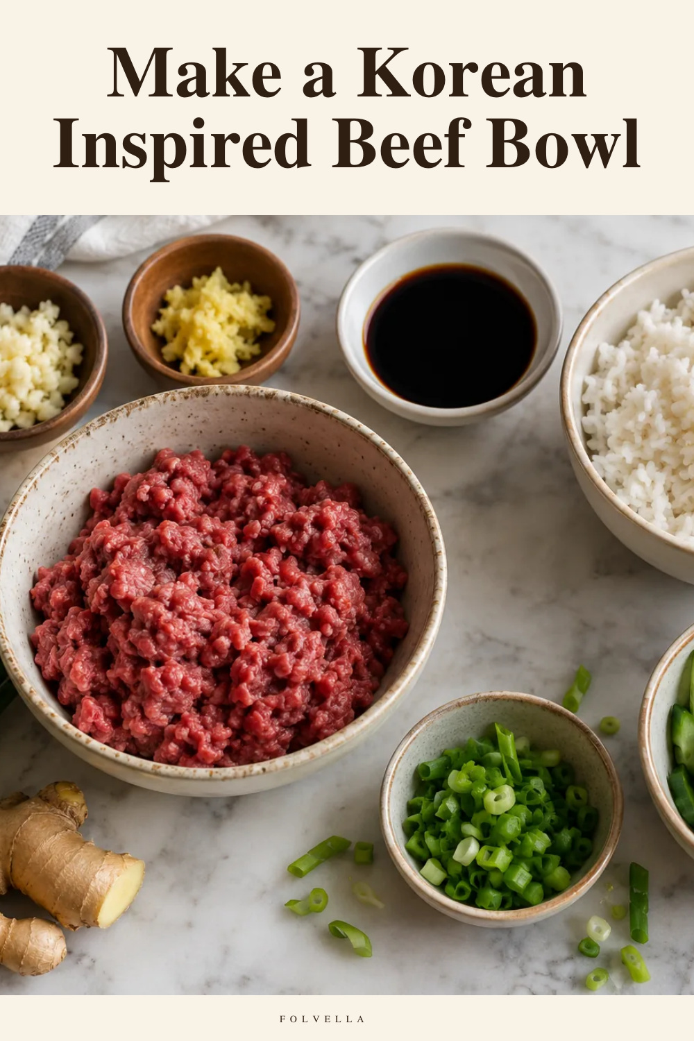 Make a Korean Inspired Beef Bowl — original InspoMint illustration