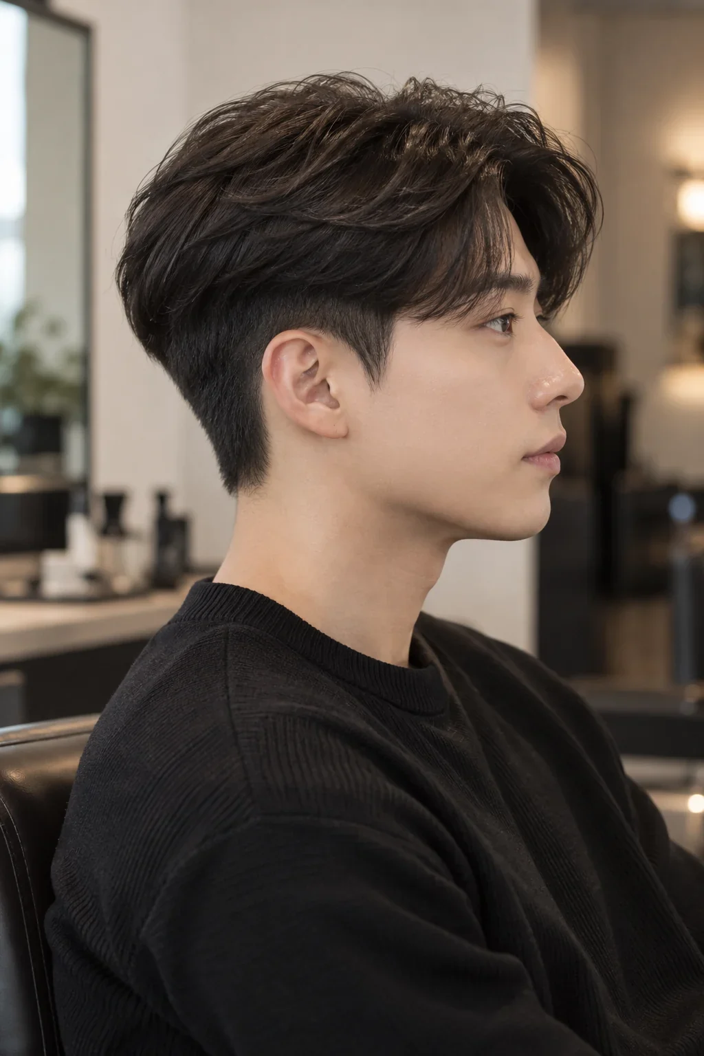 Korean Two-Block Haircut: Straight and Wavy Hair Guide