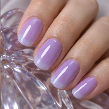 Add a glassy high-shine top coat