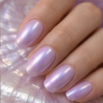 Try a pearly glazed lilac finish