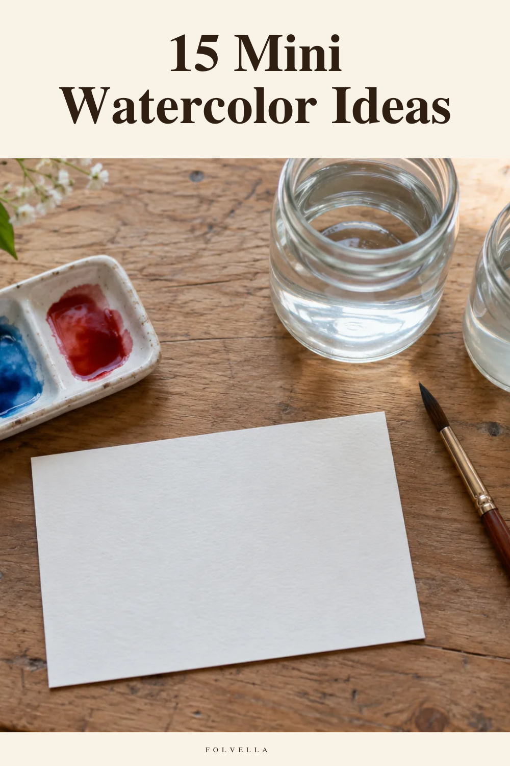 15 Mini Watercolor Ideas — original InspoMint illustration