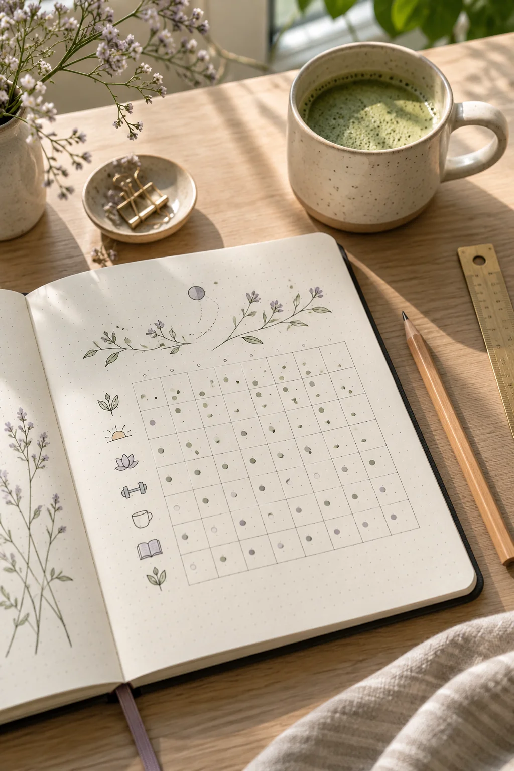 12 Minimal Habit Tracker Ideas for a Bullet Journal