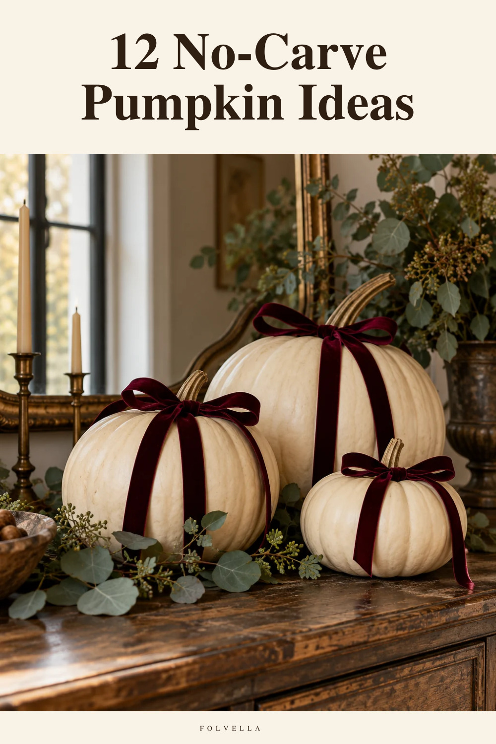 12 No-Carve Pumpkin Ideas — original InspoMint illustration