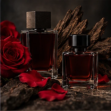 Oud + Rose for controlled drama