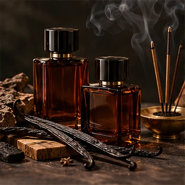 Incense + Vanilla for smoky sweetness