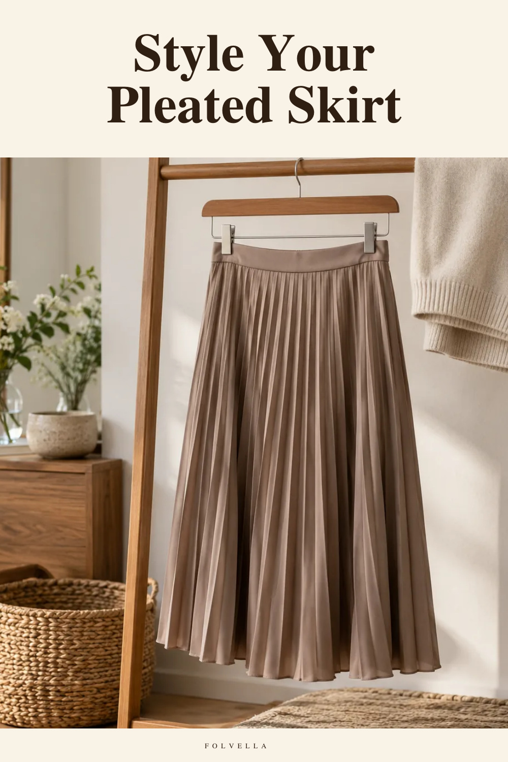 Style Your Pleated Skirt — original InspoMint illustration