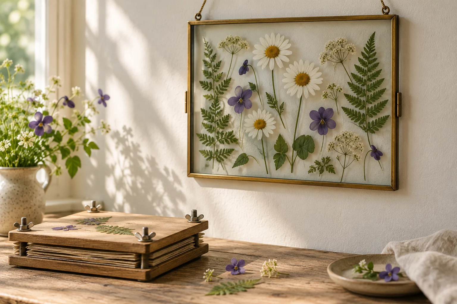 Pressed Flower Frame DIY: Dry and Arrange a Botanical Display