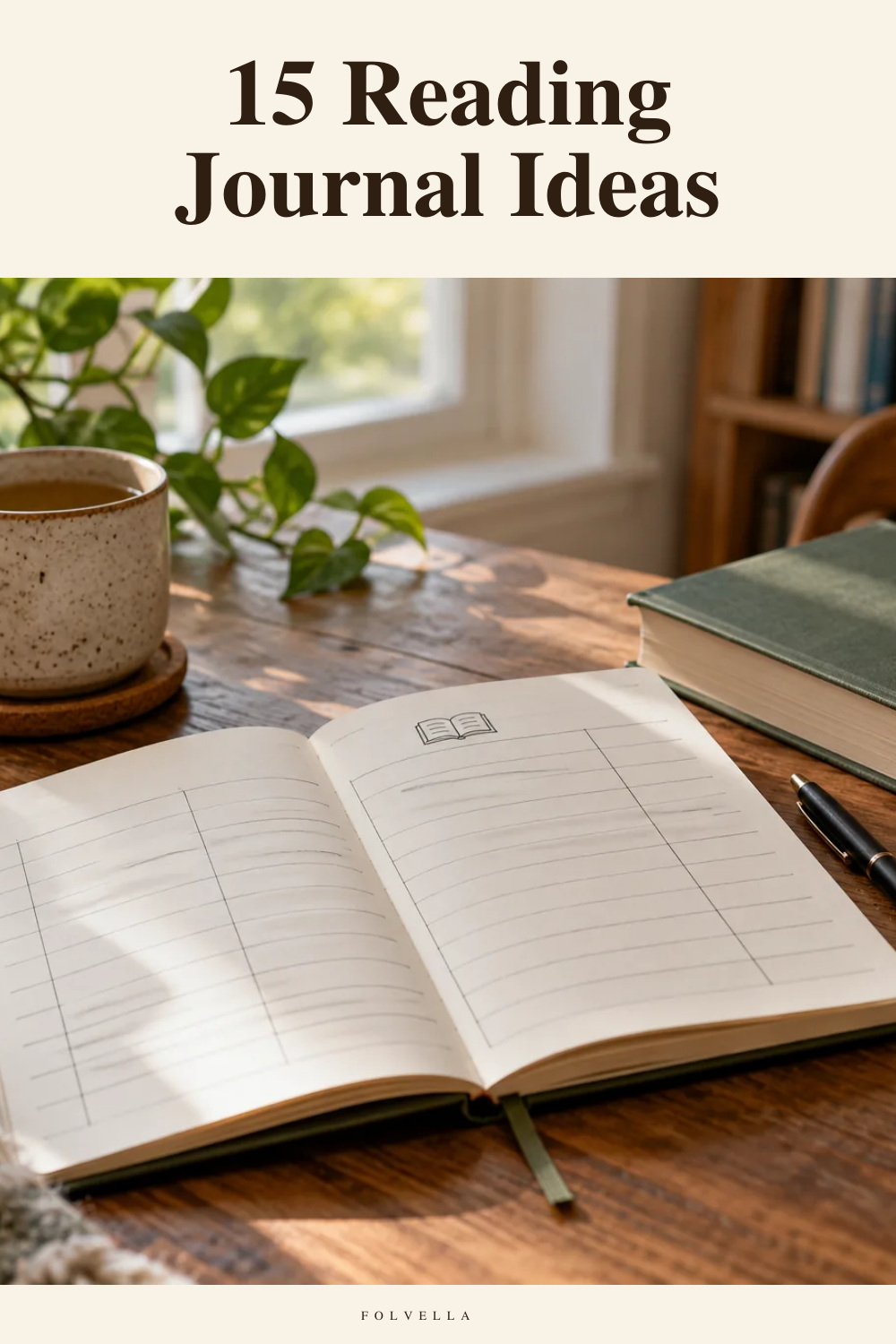 15 Reading Journal Ideas — original InspoMint illustration