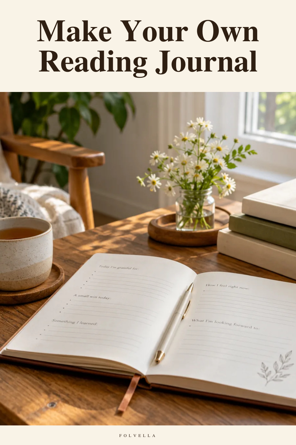 Make Your Own Reading Journal — original InspoMint illustration