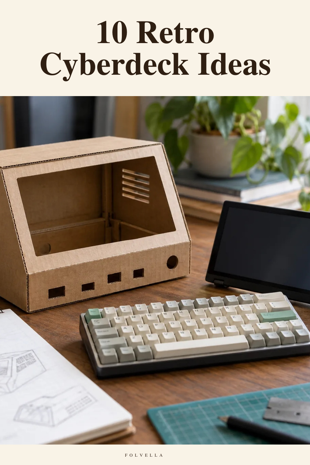 10 Retro Cyberdeck Ideas — original InspoMint illustration