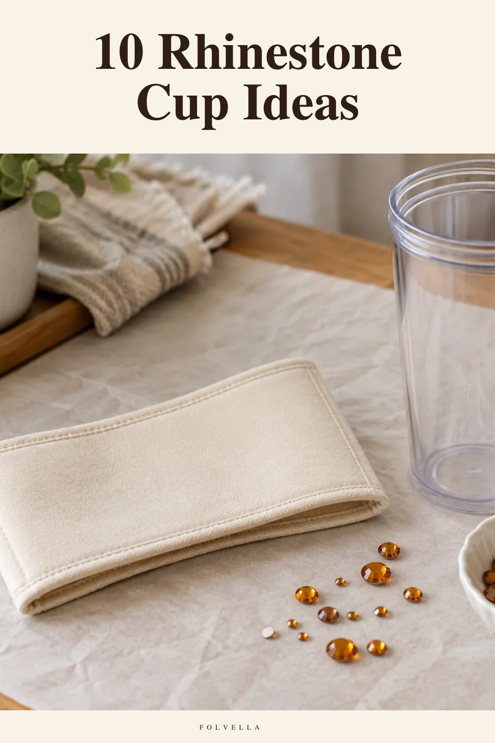 10 Rhinestone Cup Ideas — original InspoMint illustration