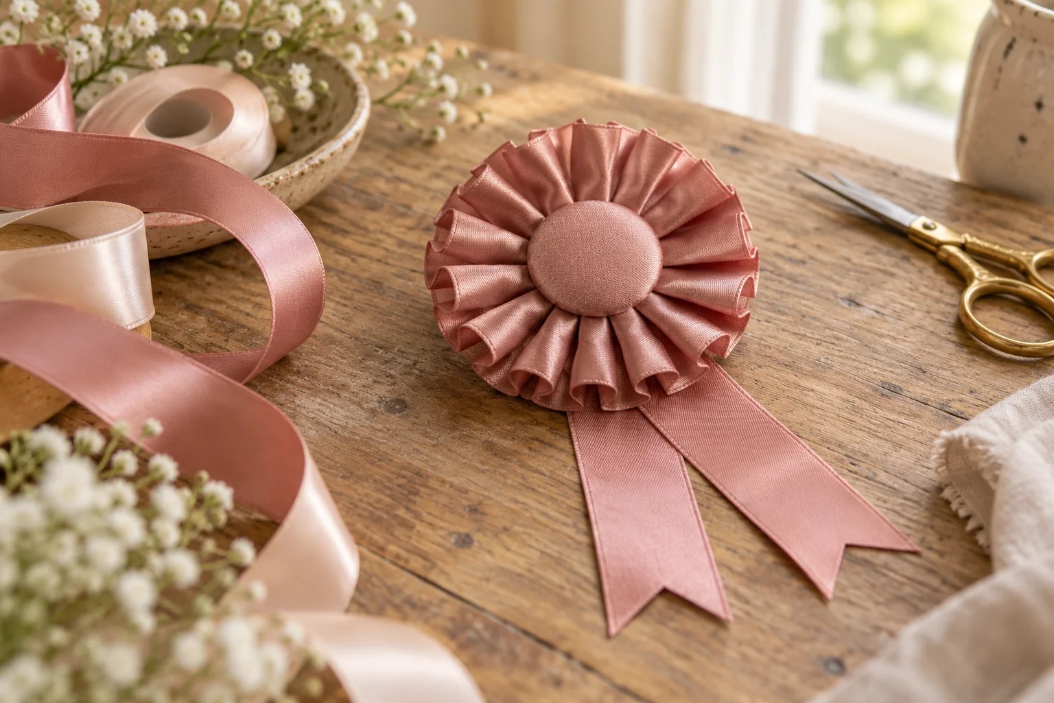 Ribbon Rosette DIY: Fold a Simple Award Ribbon