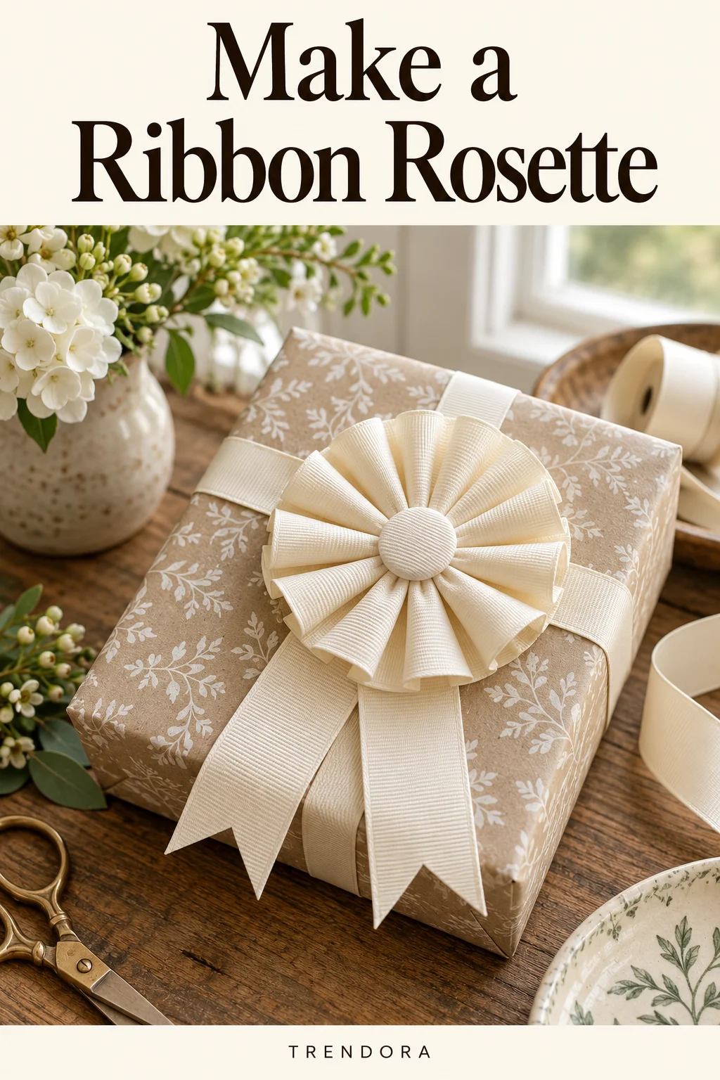 Make a Ribbon Rosette — original InspoMint illustration