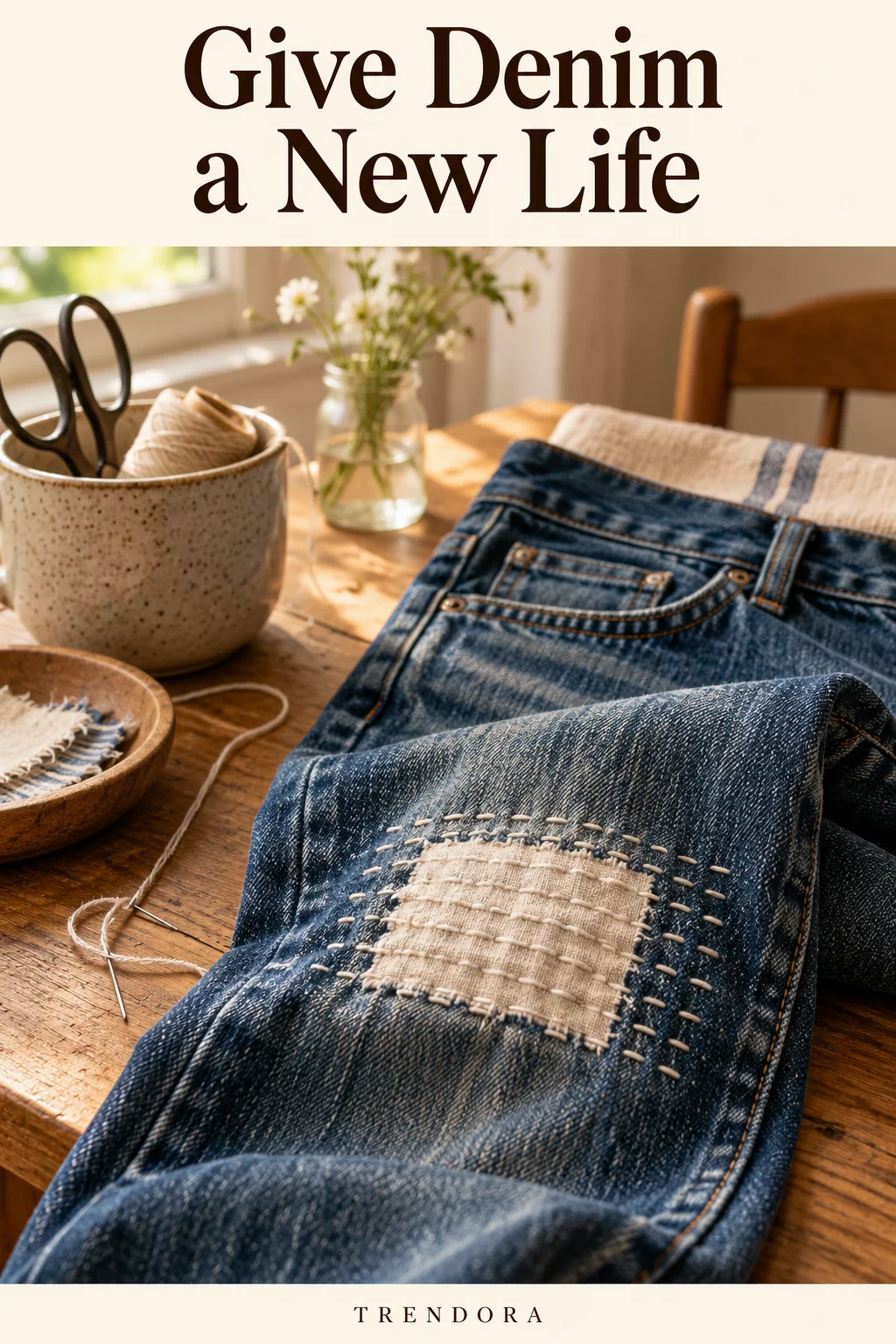 Give Denim a New Life — original InspoMint illustration