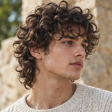 Use natural curls as the main texture