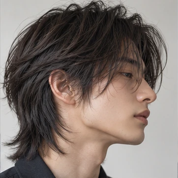Add razored ends to straighter hair