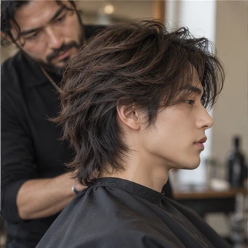Show your barber the exact softness you want