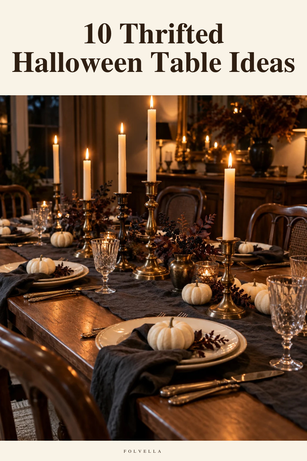 10 Thrifted Halloween Table Ideas — original InspoMint illustration
