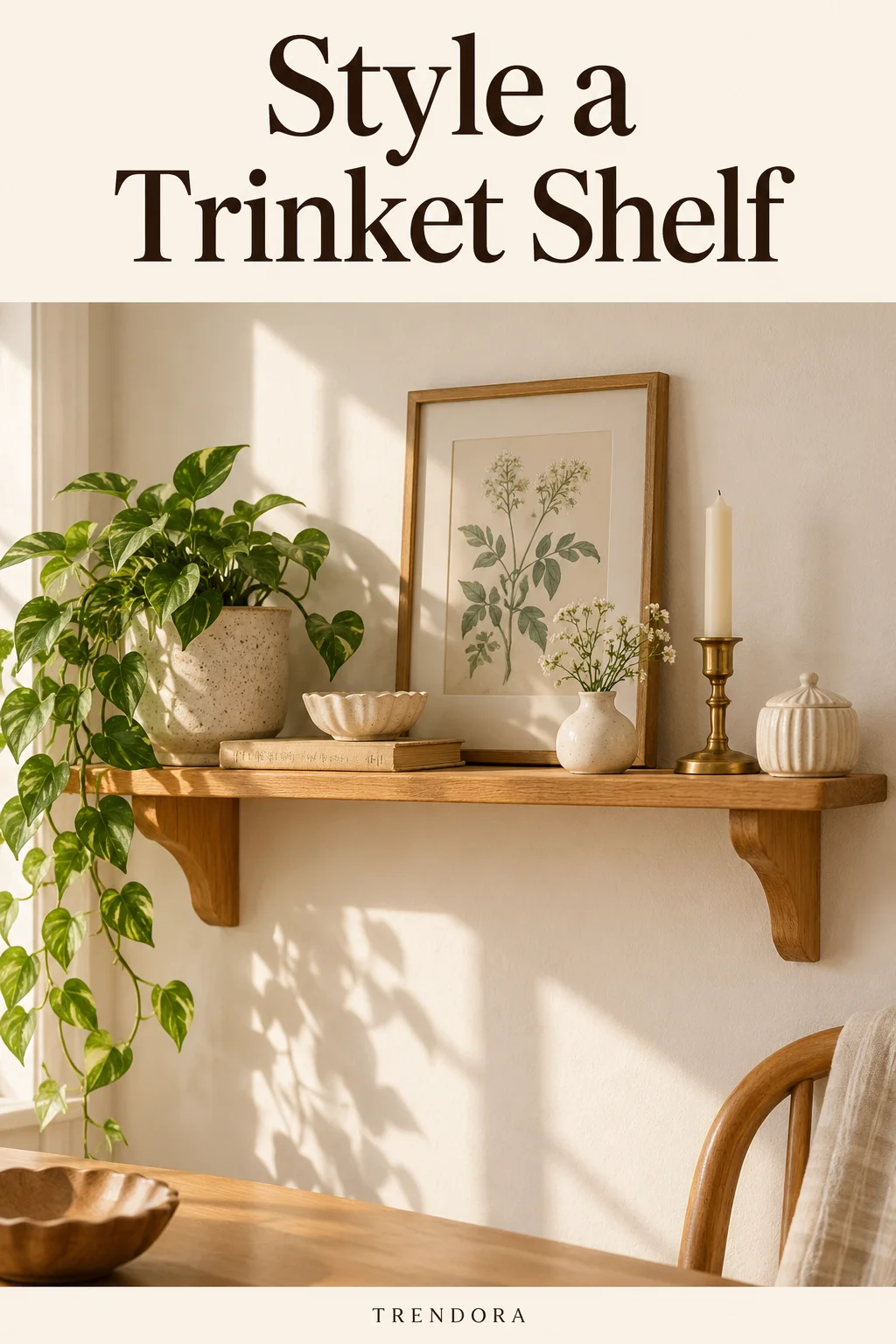 Style a Trinket Shelf — original InspoMint illustration